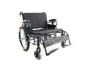 Karman BT10 Adjustable Heavy Duty Wheelchair 26"x20" Diamond Black Frame