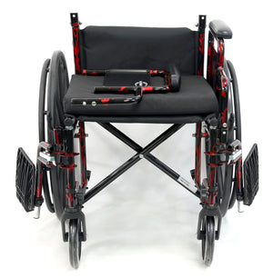 Karman LT-770Q Lightweight Wheelchair Red Streak