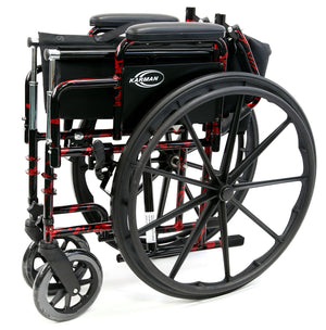 Karman LT-770Q Lightweight Wheelchair Red Streak