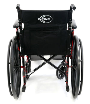 Karman LT-770Q Lightweight Wheelchair Red Streak