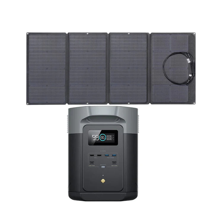 EcoFlow - Delta 2 Max + 160W Portable Solar Panel