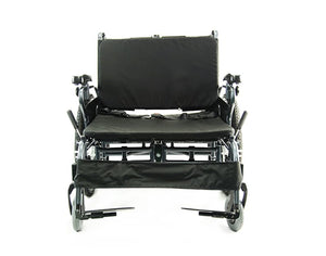 Karman BT10 Adjustable Heavy Duty Wheelchair 22"x18" Diamond Black Frame