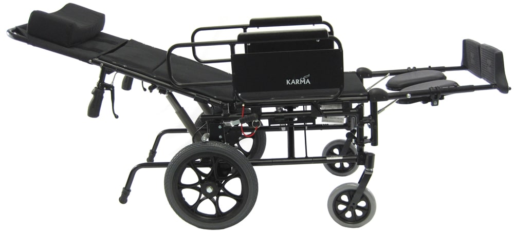 Karman KM5000 Lightweight Reclining Transport Wheelchair