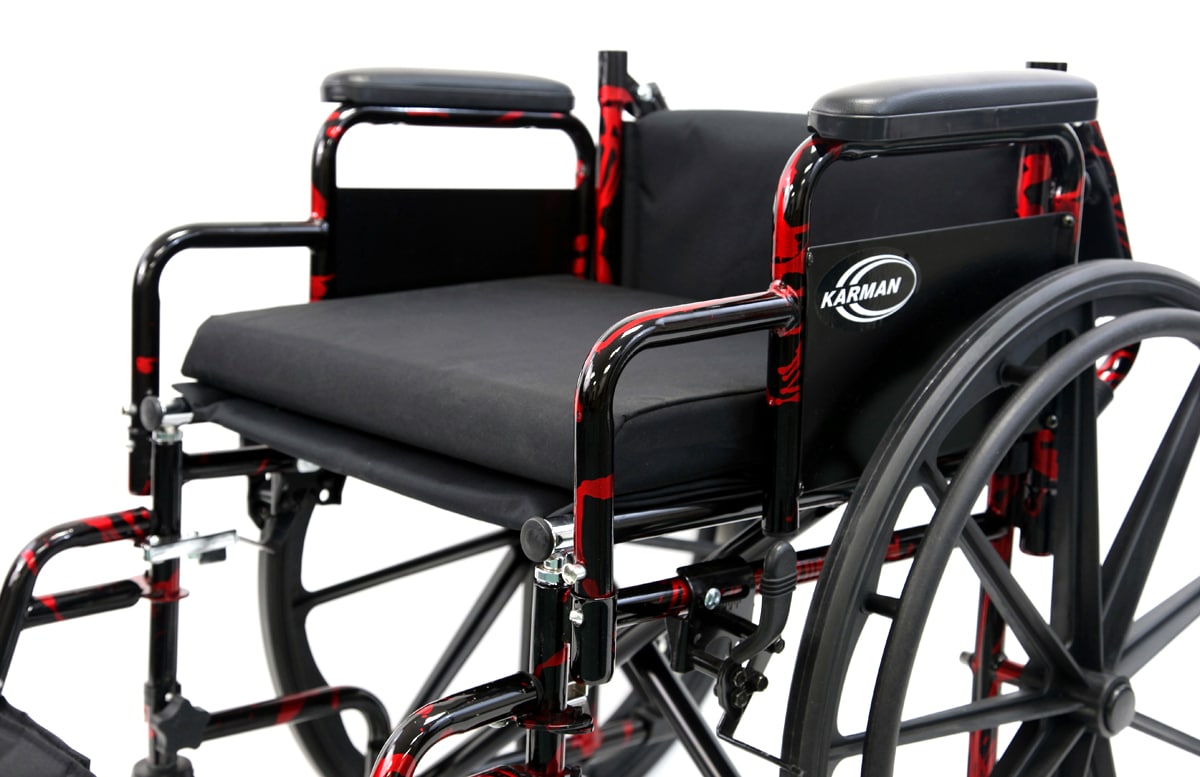 Karman LT-770Q Lightweight Wheelchair Red Streak