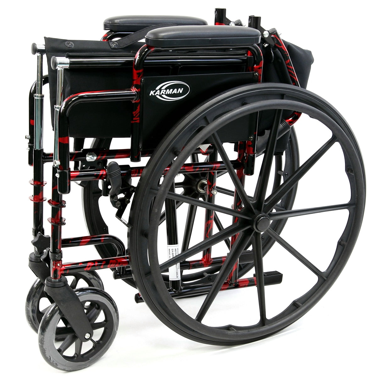 Karman LT-770Q Lightweight Wheelchair Red Streak