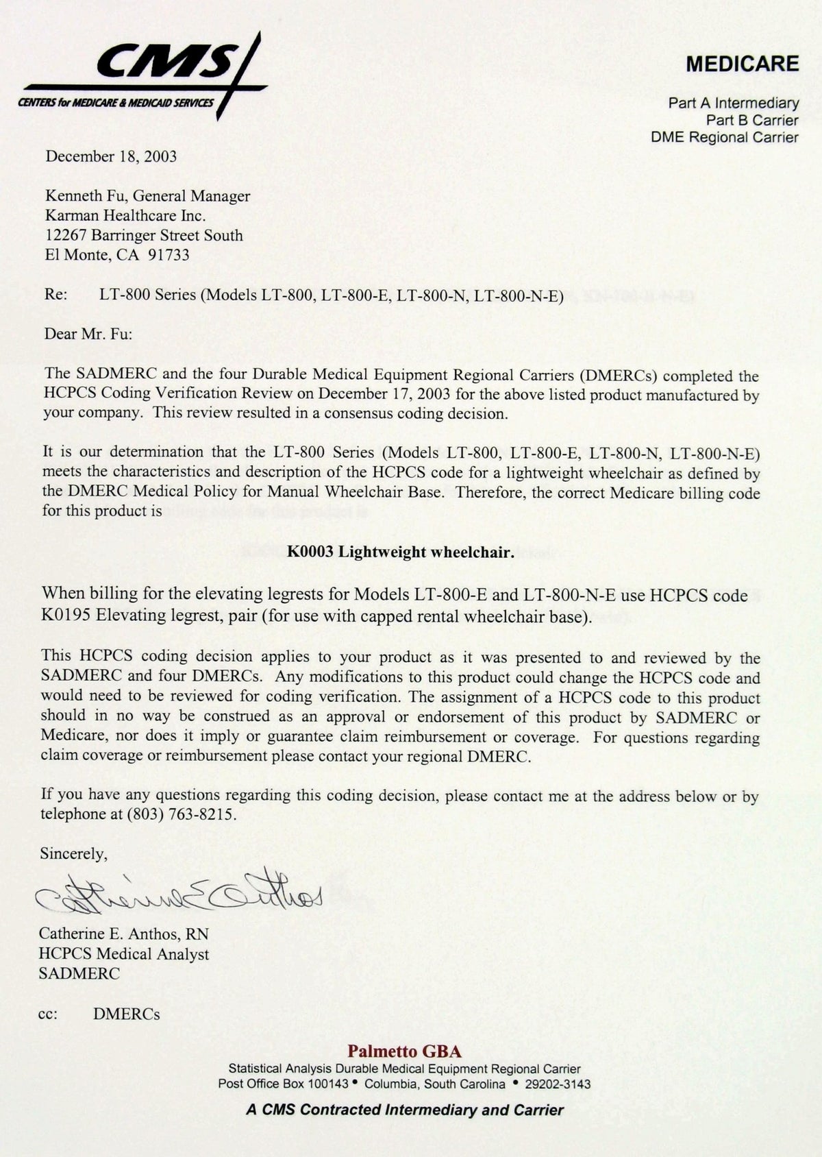 Karman LT-800T Lightweight Steel Wheelchair