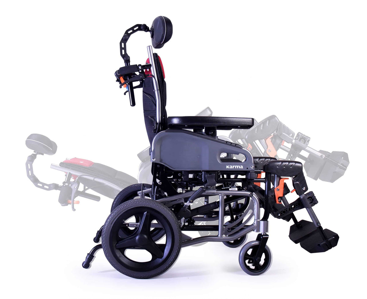 Karman VIP2 Tilt in Space Reclining Transport Wheelchair