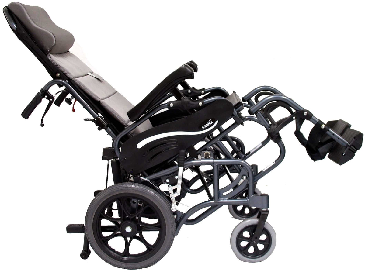 Karman VIP515 Tilt in Space Reclining Transport Wheelchair