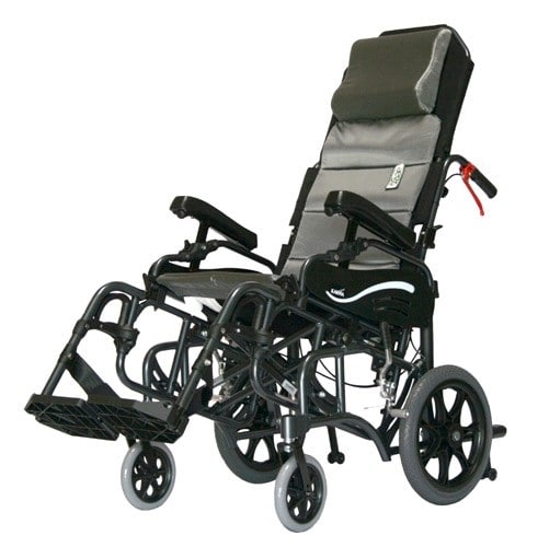 Karman VIP515 Tilt in Space Reclining Transport Wheelchair