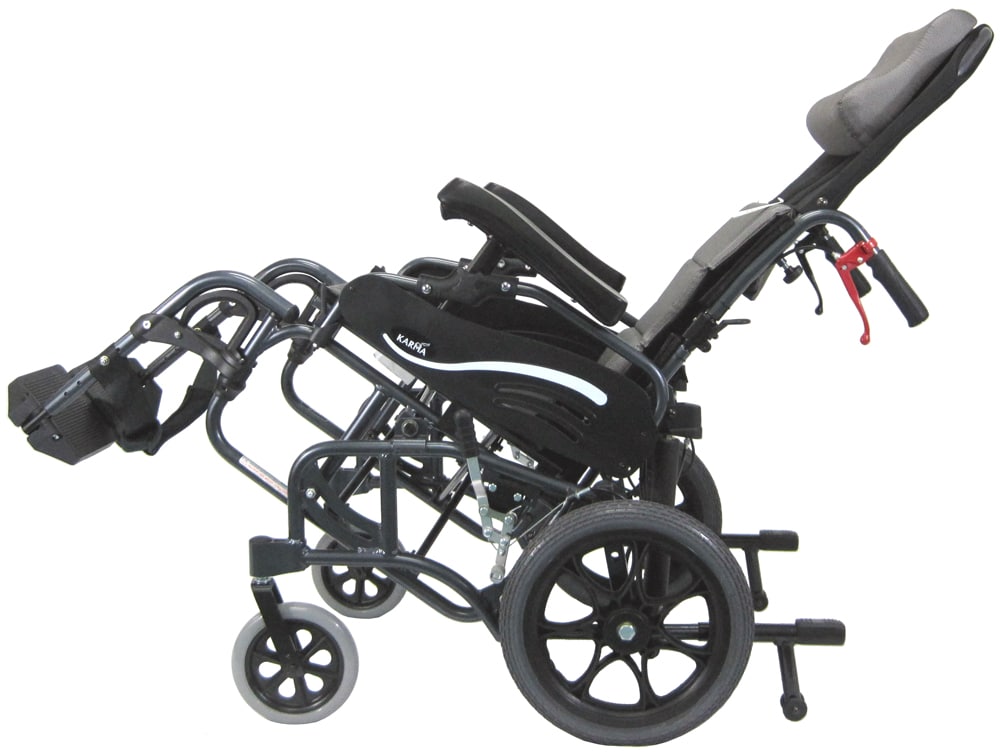 Karman VIP515 Tilt in Space Reclining Transport Wheelchair