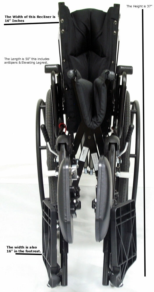 Karman KM5000 Lightweight Reclining Wheelchair